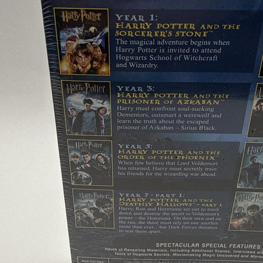 Harry‎ Potter Complete 8-film Collection Blu-ray Daniel Radcliffe NEW - Picture 4 of 7